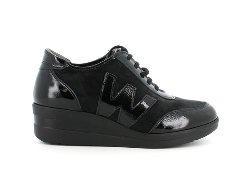 Melluso Donna Scarpe basse Camoscio Vernice R25843BK-182771 Nero